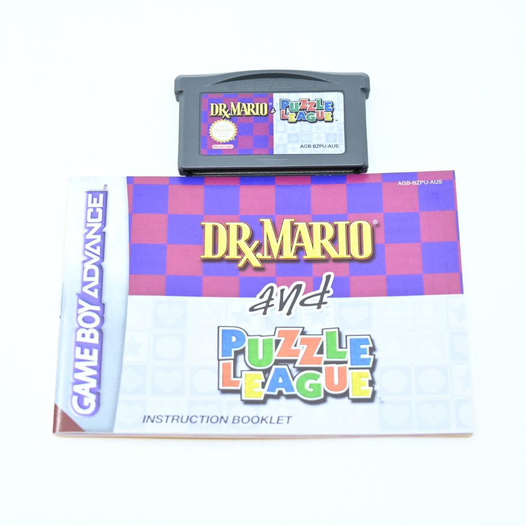 MINT! Dr. Mario & Puzzle League - Nintendo Gameboy Advance / GBA Boxed Game