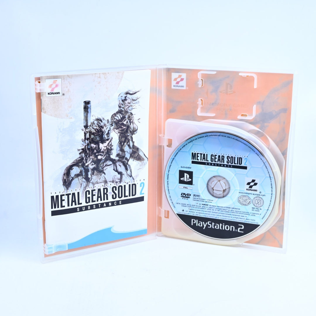 Metal Gear Solid 2: Substance - Sony Playstation 2 / PS2 Game + Manual Disc Wear