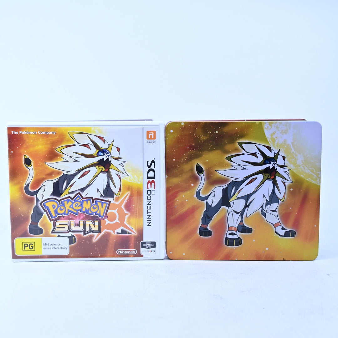 Pokemon Sun - Nintendo 3DS Game + Steelbook + Manual - PAL - FREE POST!