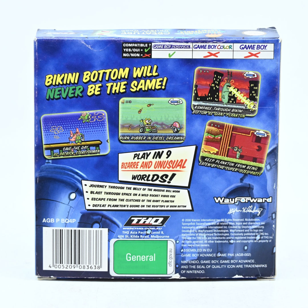 SpongeBob SquarePants: Creature from the Krusty Krab - GBA Boxed Game - PAL