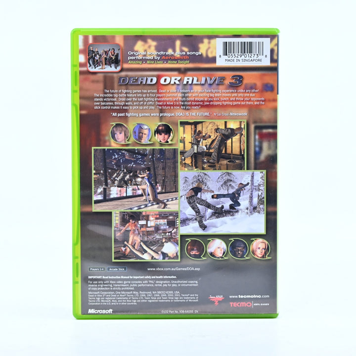 Dead or Alive 3 - Original Xbox Game + Manual - PAL - MINT DISC!