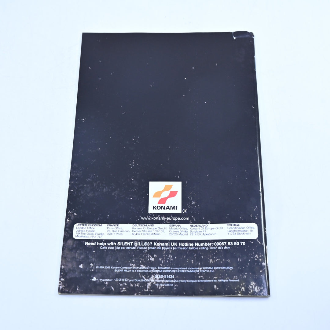 Silent Hill 3 - Sony Playstation 2 / PS2 Game + Manual - PAL - MINT DISC!