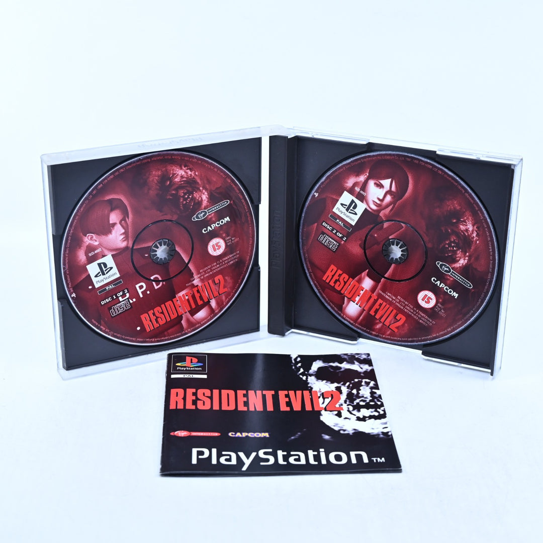 Resident Evil 2 - Sony Playstation 1 / PS1 Game + Manual - PAL - MINT DISC!