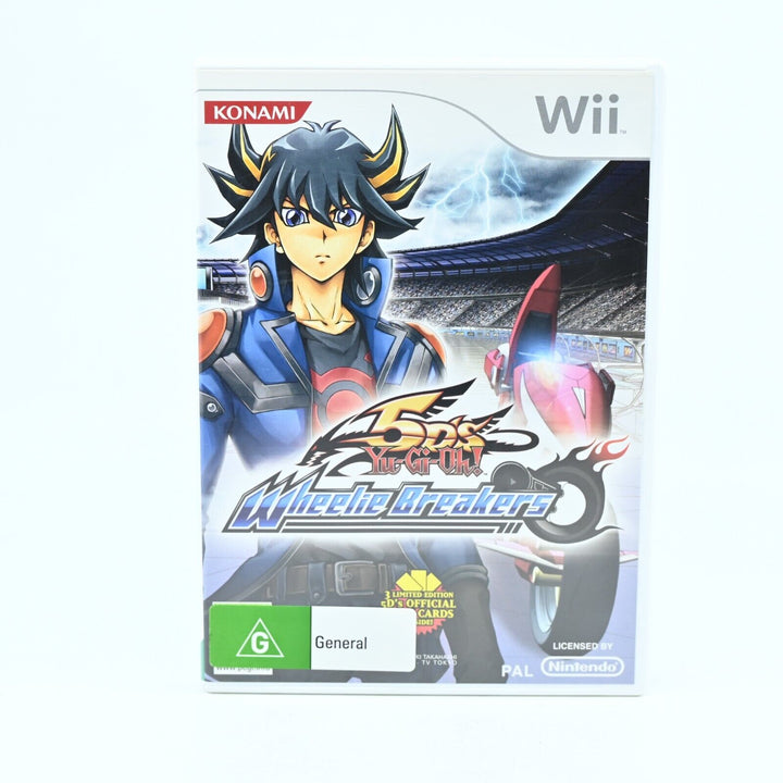 Yu-Gi-Oh! 5D's Wheelie Breakers - Nintendo Wii Game + Manual - PAL - MINT DISC!