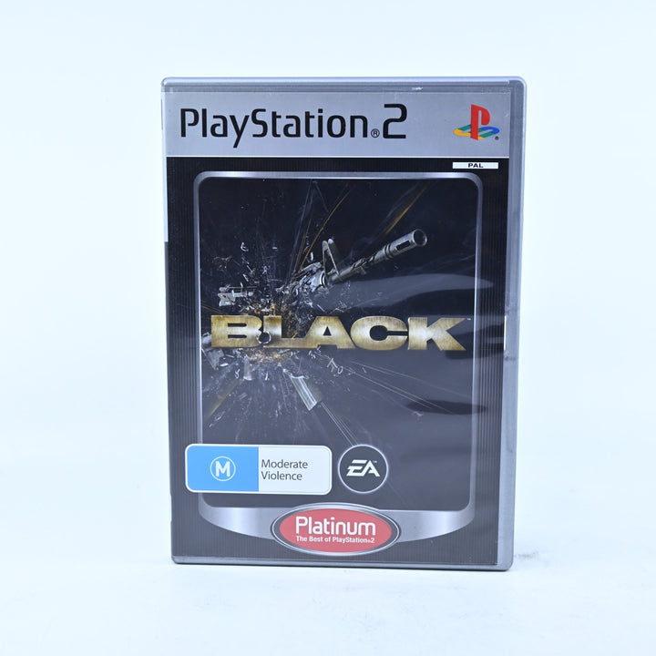 Black - Sony Playstation 2 / PS2 Game - No Manual - PAL