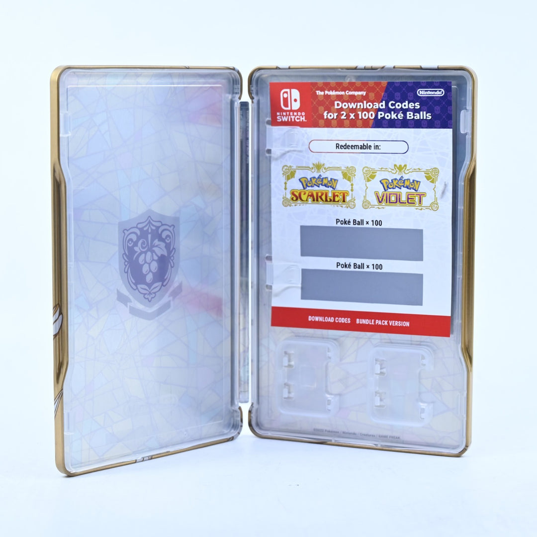 Pokemon Scarlet & Violet - Steelbook + Code - NO GAME - Switch Accessory