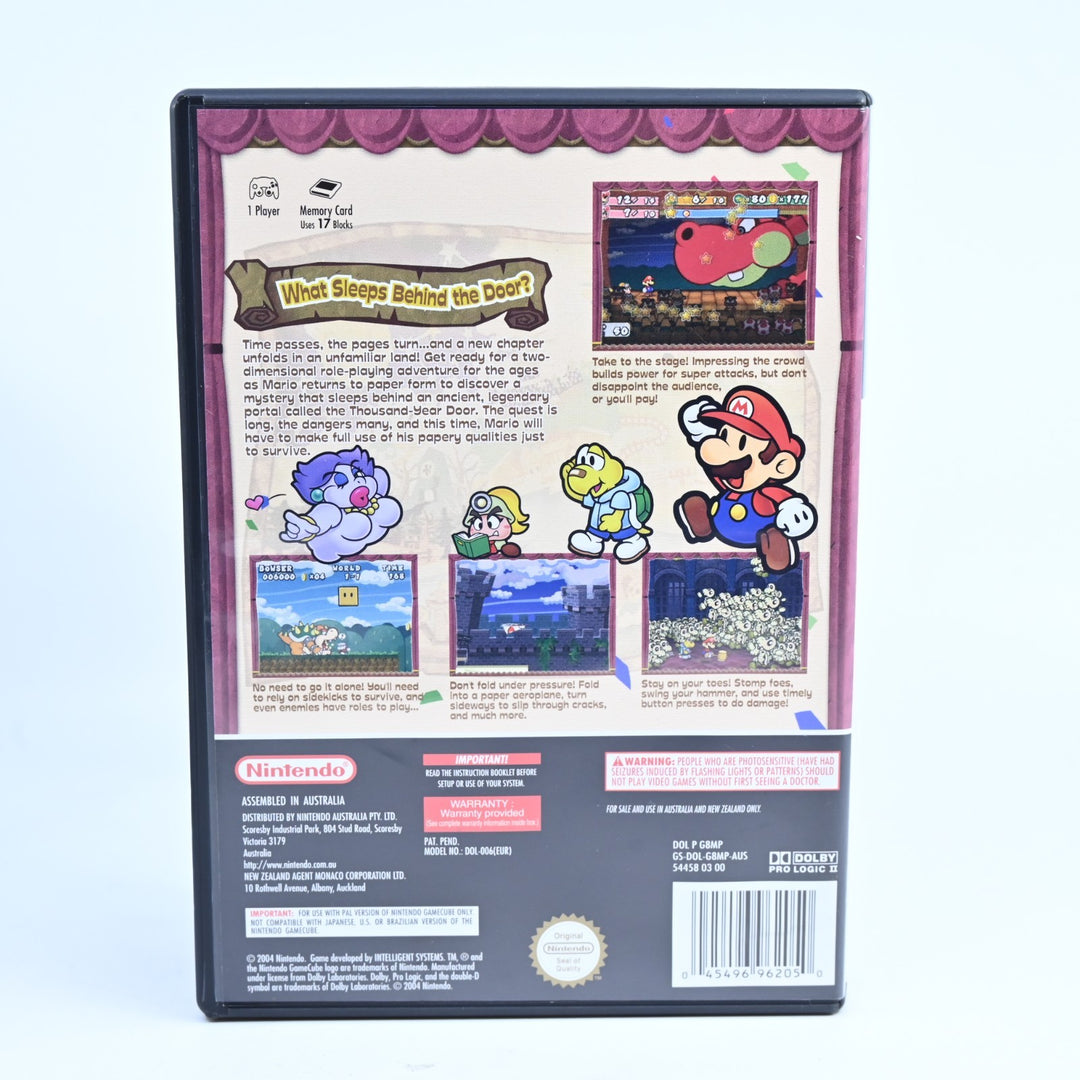 Paper Mario: The Thousand Year Door - Nintendo Gamecube Game + Manual - PAL