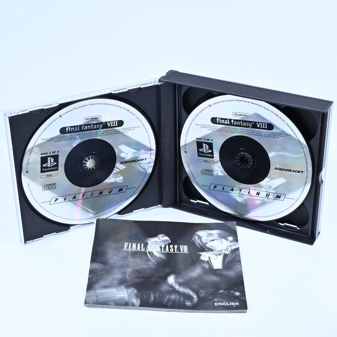 Final Fantasy VIII 8 - Sony Playstation 1 / PS1 Game + Manual - PAL - MINT DISC!