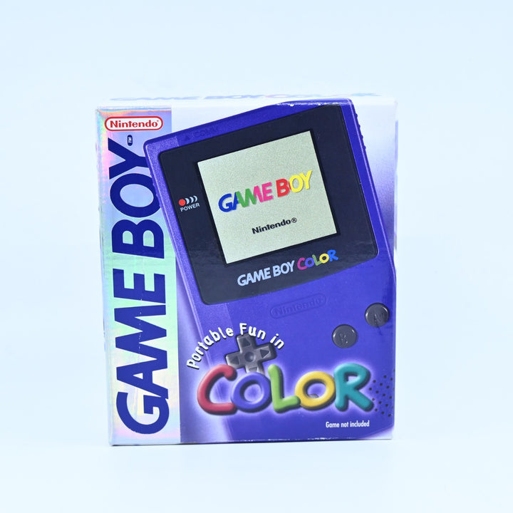 Grape Purple Nintendo Gameboy Color Boxed Console - AUS PAL - Holo label