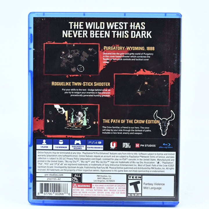 West of Dead: Path of the Crow - Sony Playstation 4 / PS4 Game - FREE POST!