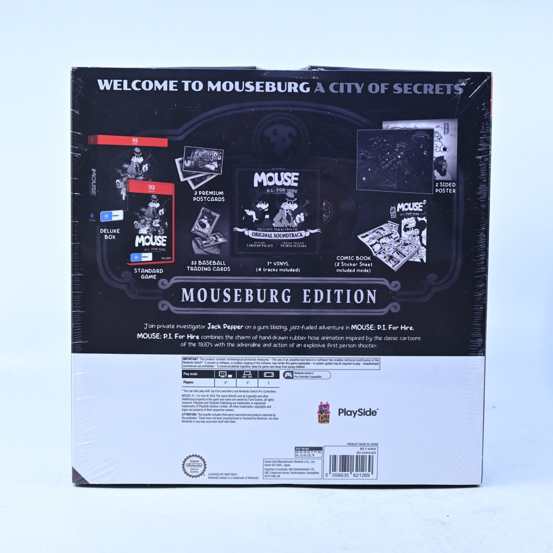 SEALED! Mouse: P.I. For Hire- Nintendo Switch 2 Game - FREE POST!