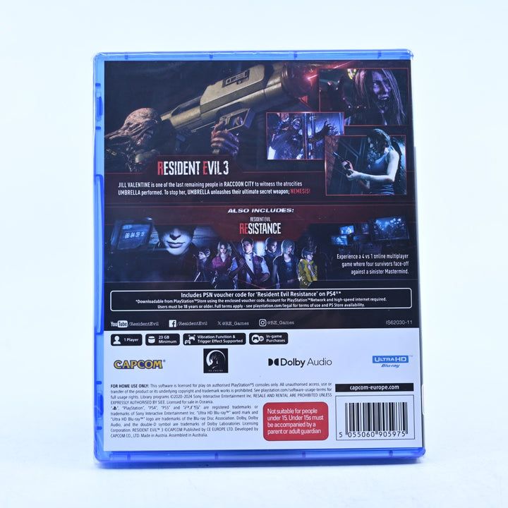 SEALED! - Resident Evil 3 - Sony Playstation 5 / PS5 Game
