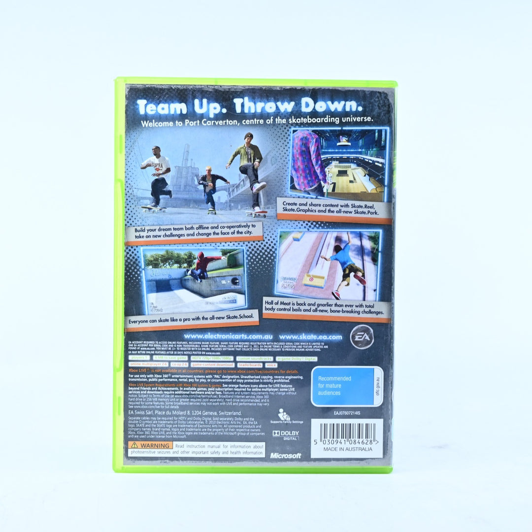 Skate 3 - Xbox 360 Game + Manual - PAL - MINT DISC!