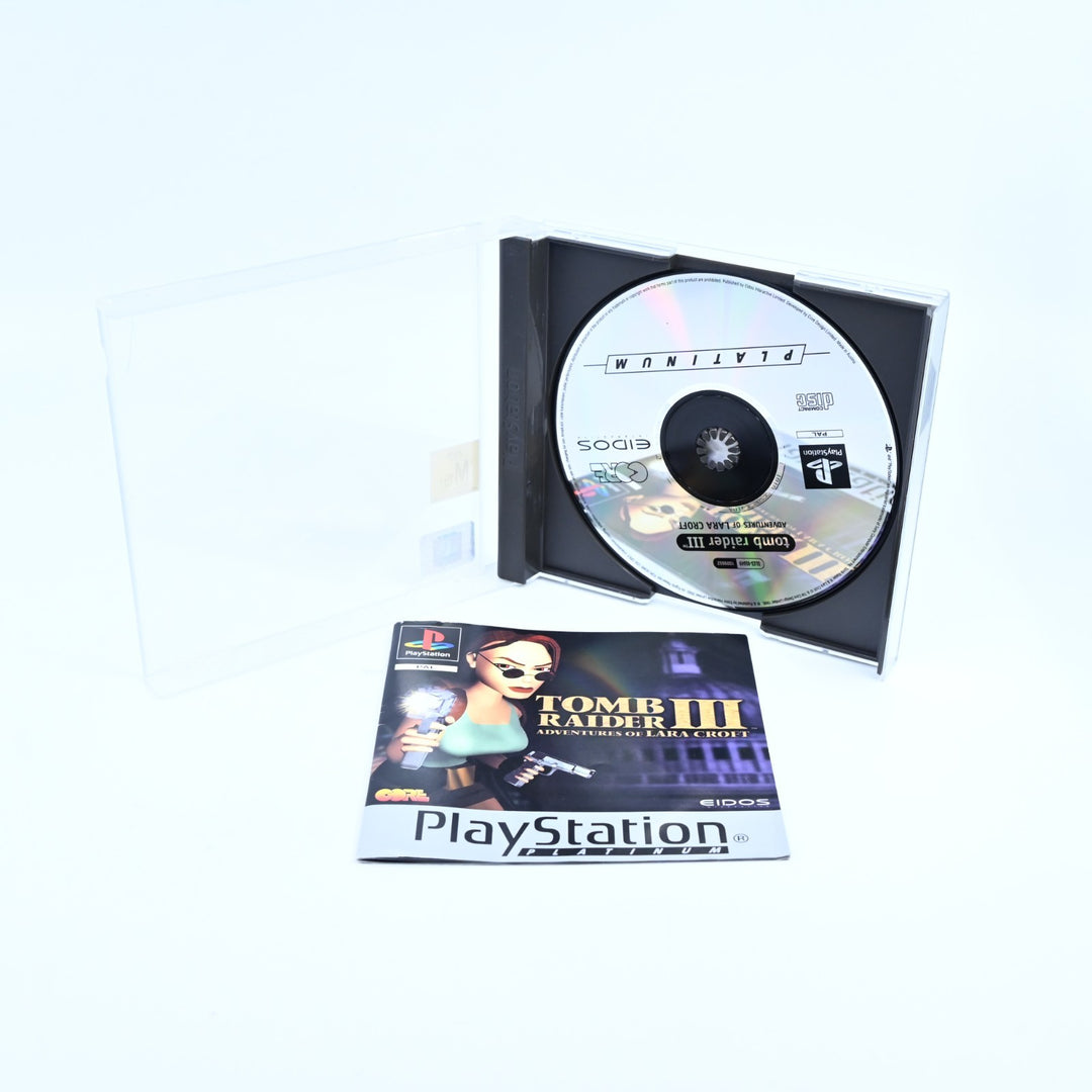 Tomb Raider III - Sony Playstation 1 / PS1 Game + Manual - PAL - MINT DISC!
