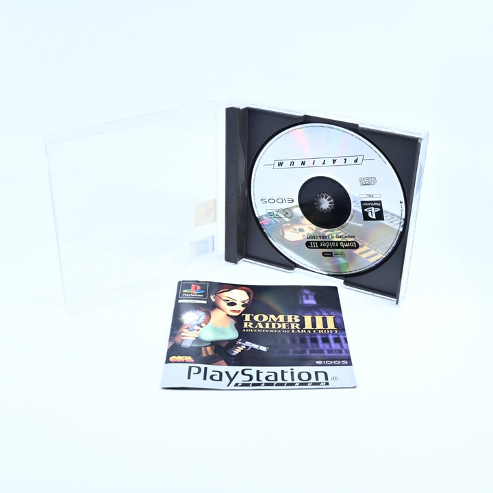 Tomb Raider III - Sony Playstation 1 / PS1 Game + Manual - PAL - MINT DISC!