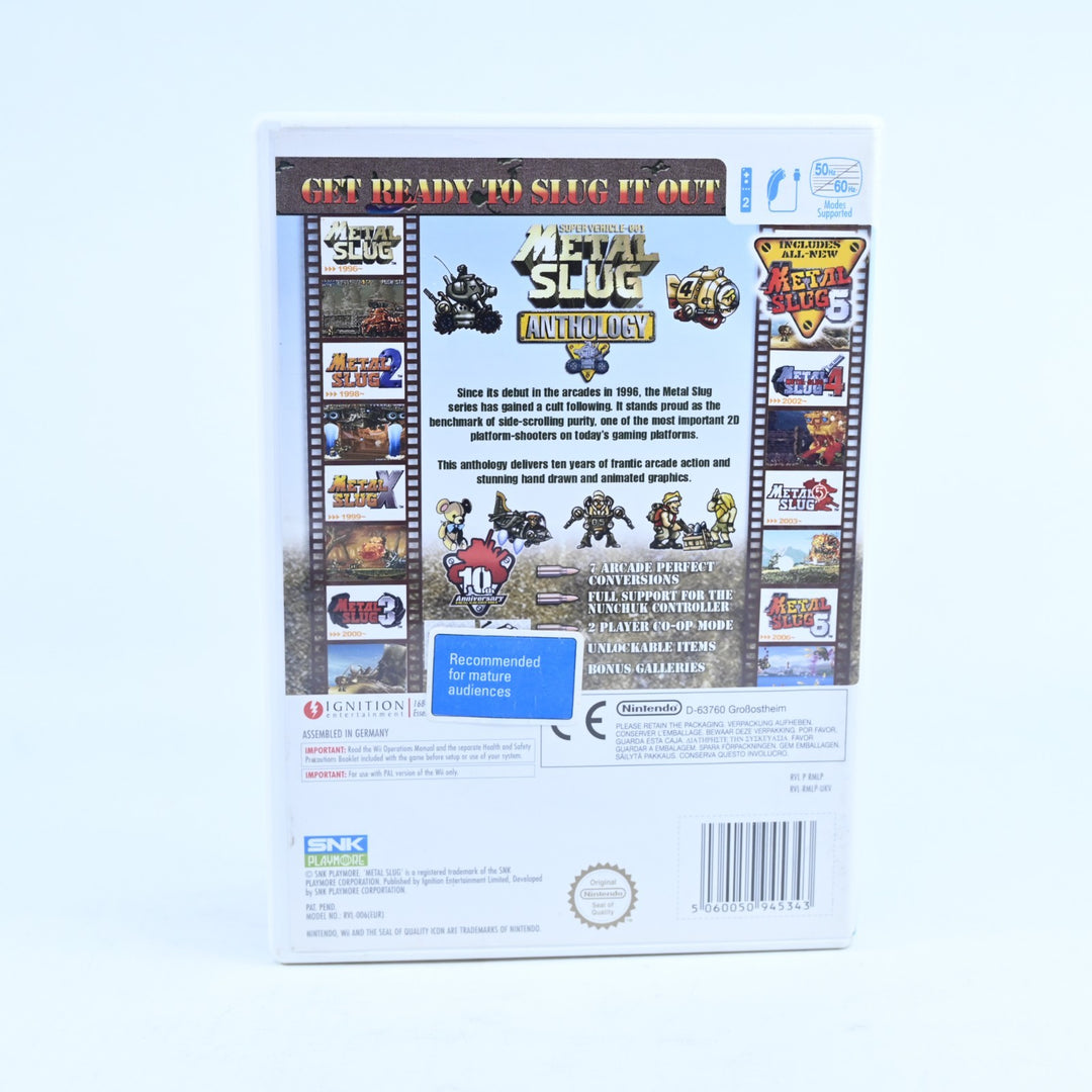 Metal Slug Anthology - Nintendo Wii Game + Manual - PAL - MINT DISC!