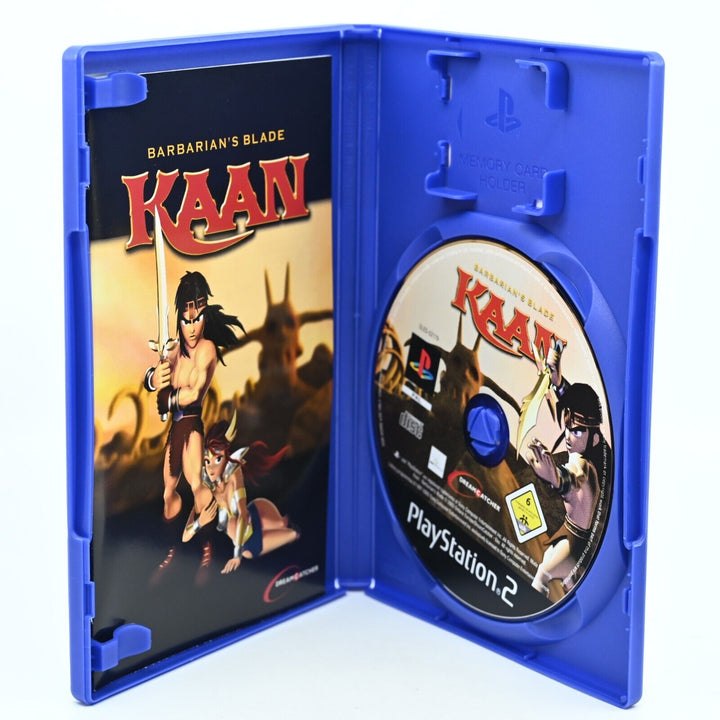 KAAN Barbarian's Blade- Sony Playstation 2/PS2 Game + Manual - PAL - MINT DISC