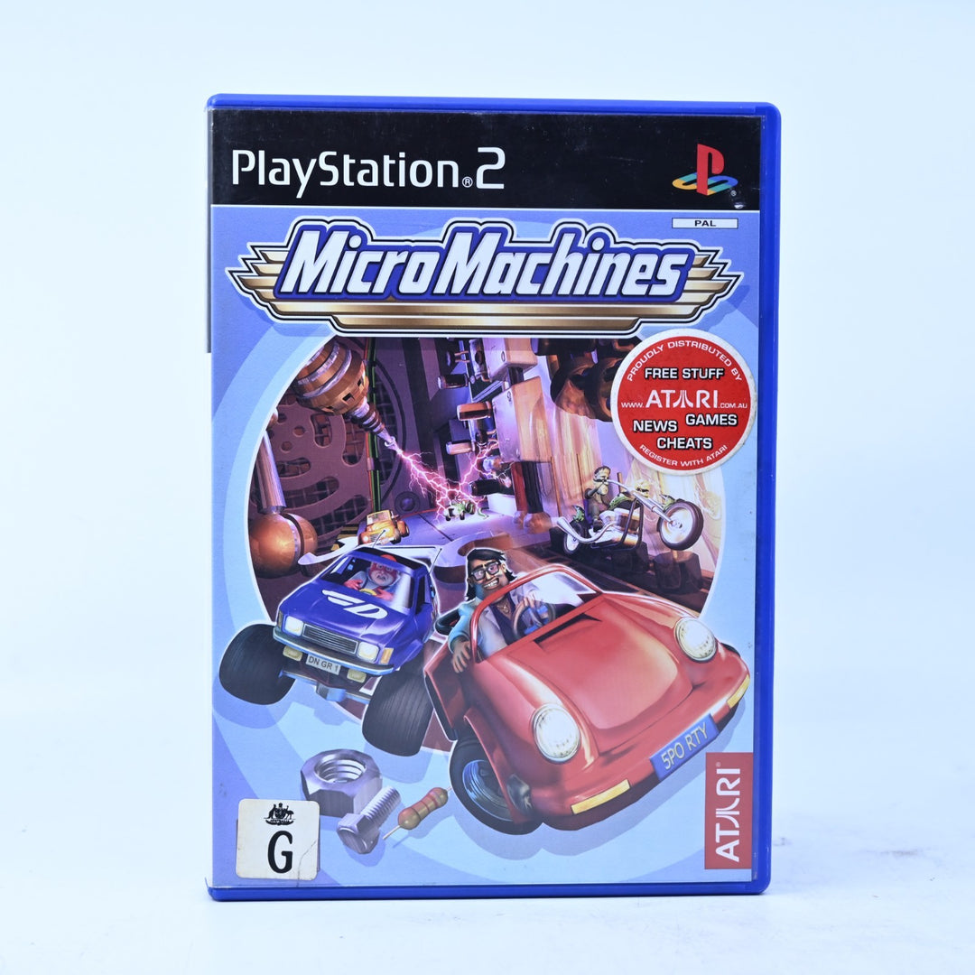 Micro Machines - Sony Playstation 2 / PS2 Game + Manual - PAL - MINT DISC!