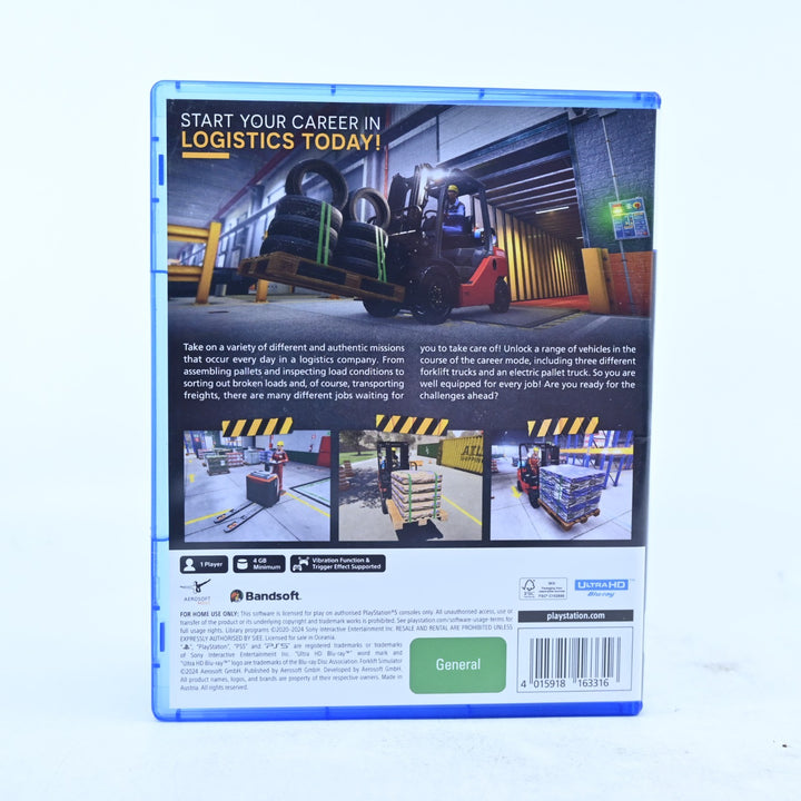 Forklift Simulator - Sony Playstation 5 / PS5 Game - MINT DISC!