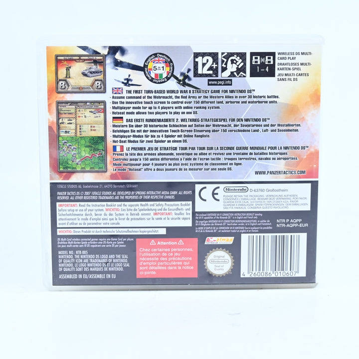Panzer Tactics - Nintendo DS Game - PAL + Manual - FREE POST!