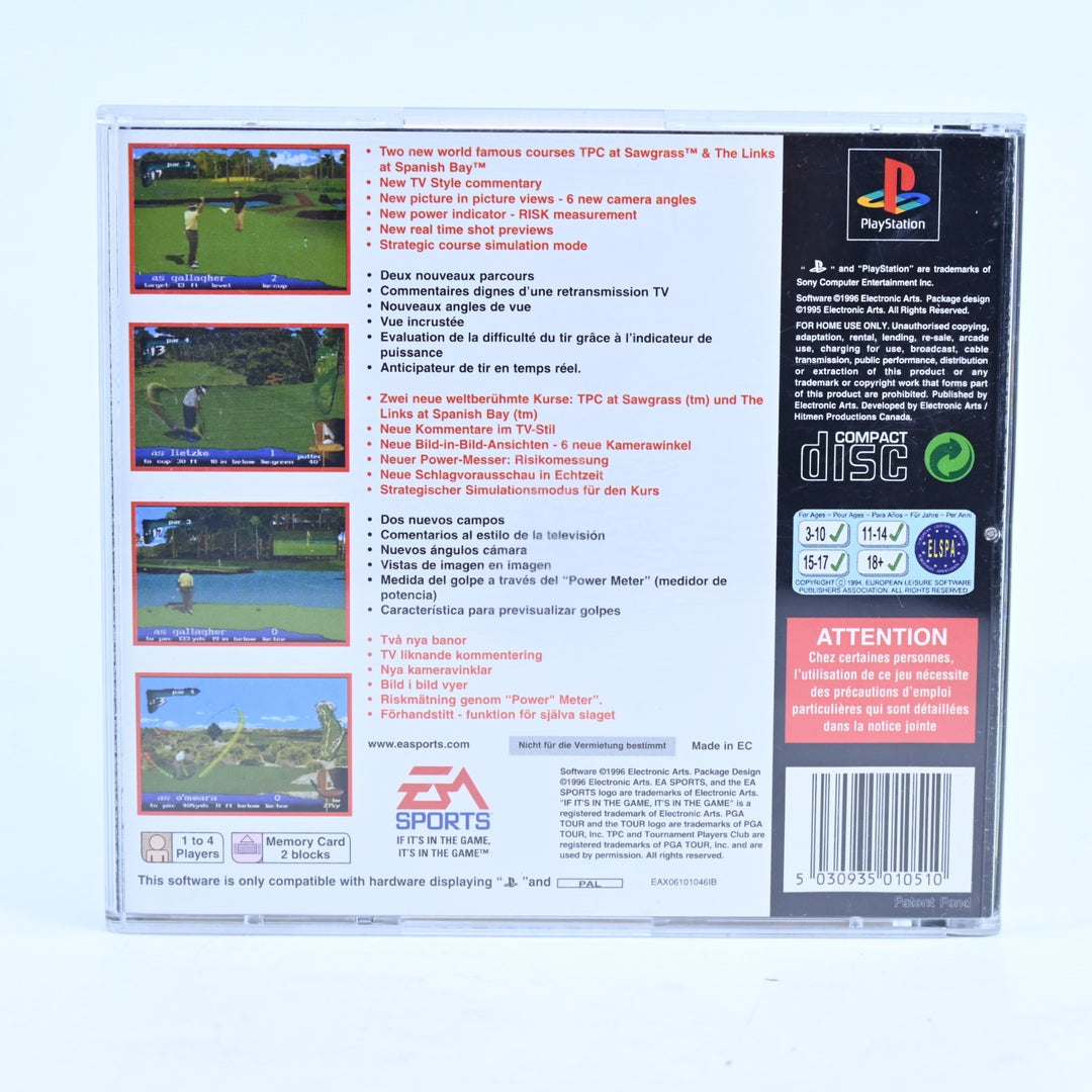 PGA Tour 97 - Sony Playstation 1 / PS1 Game + Manual - PAL - MINT DISC!