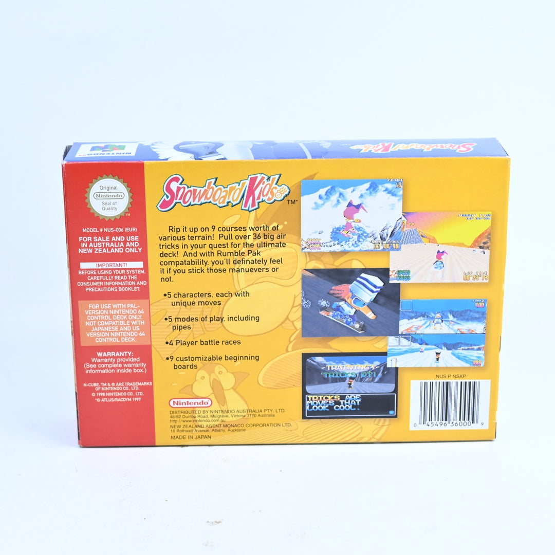 Snowboard Kids - N64 / Nintendo 64 Boxed Game - PAL - FREE POST!