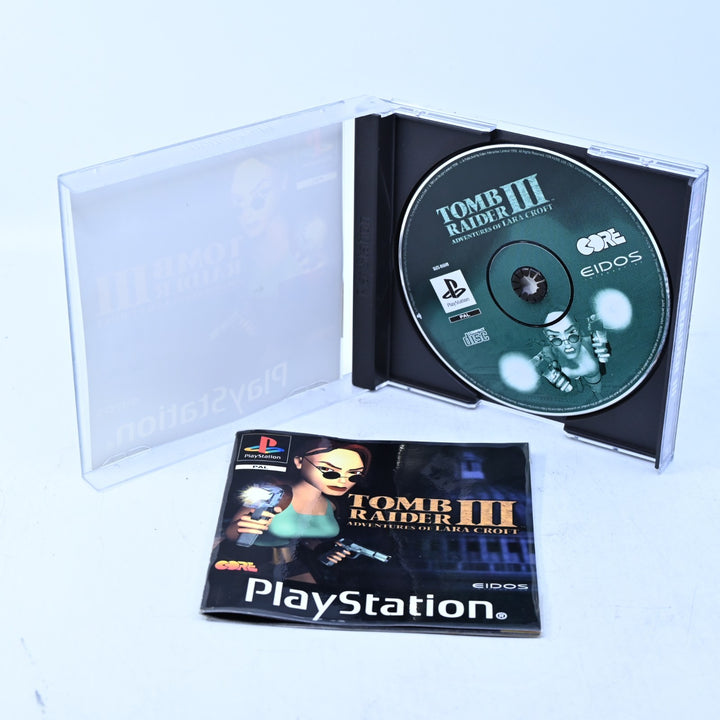 Tomb Raider III: Adventures of Lara Croft - PS1 Game + Manual - PAL
