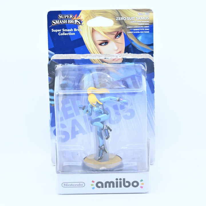 Zero Suit Samus Amiibo No. 40 - Super Smash Bros. - Toy - FREE POST!