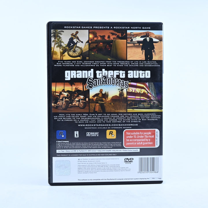 Grand Theft Auto: San Andreas - Sony Playstation 2 / PS2 Game + Manual - PAL