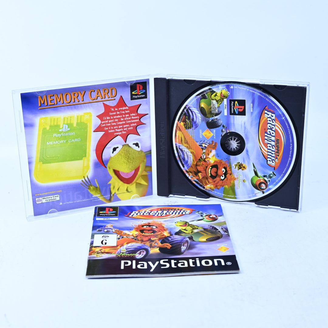 Muppet Racemania - Sony Playstation 1 / PS1 Game + Manual - PAL - MINT DISC!