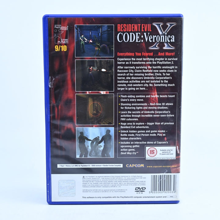 Resident Evil Code: Veronica X - PS2 Game + Manual - No Demo - PAL