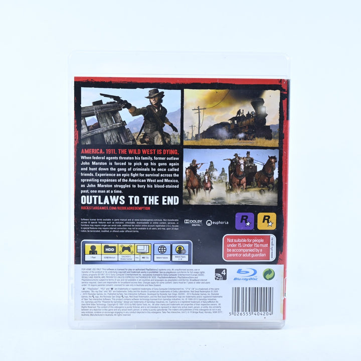 Red Dead Redemption - Alternate Art Cover - PS3 Game + Manual + Map