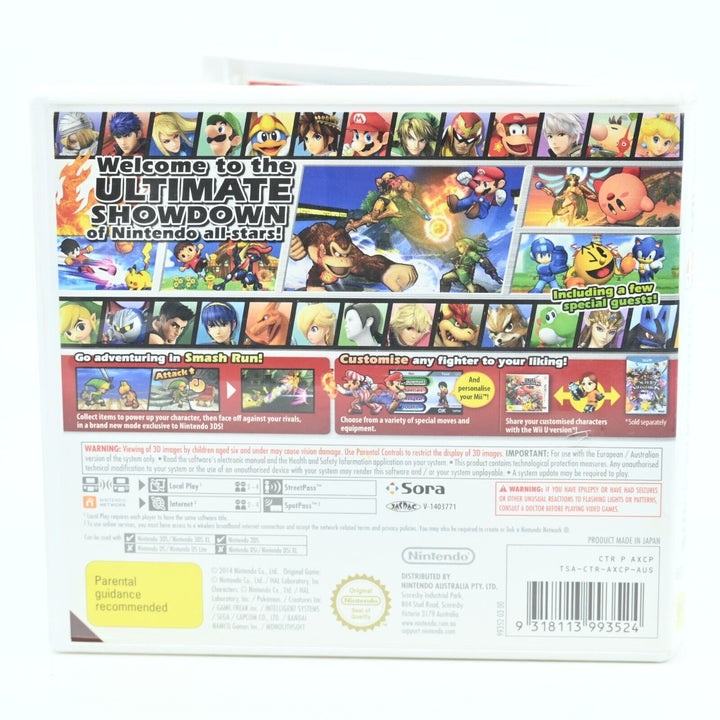 Super Smash Bros. - Nintendo 3DS Game - PAL - FREE POST!