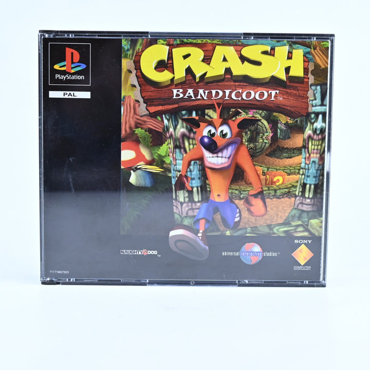 Crash Bandicoot - Includes Demo Disc- PS1 Game + Manual - PAL - MINT DISC!