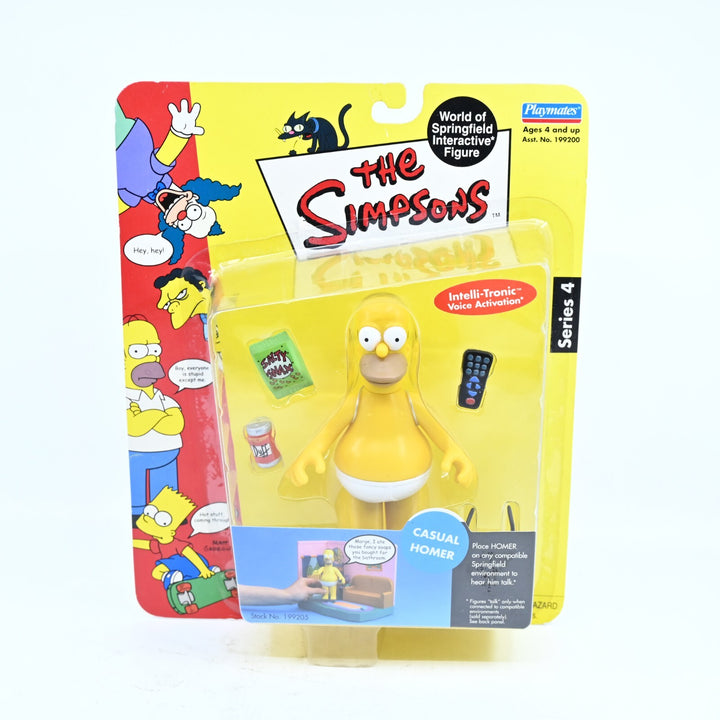 SEALED! The Simpsons Playmates Series 4 Casual Homer - Action Figure - Toy