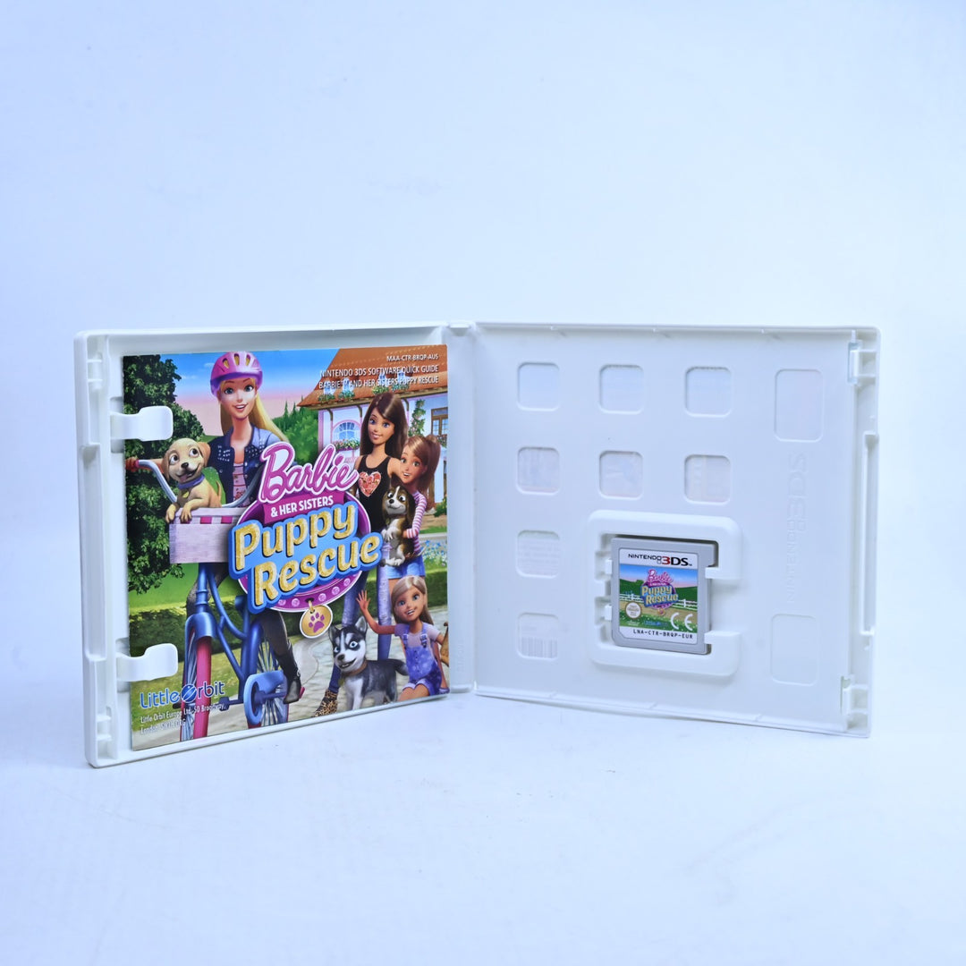 Barbie & Her Sisters: Puppy Rescue - Nintendo 3DS Game - PAL + Manual