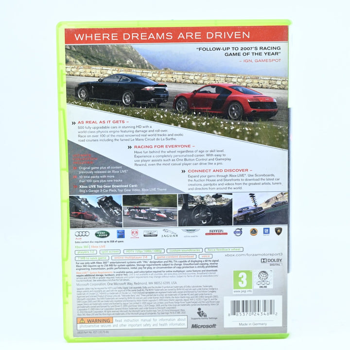 Forza Motorsport 3 - Ultimate Collection - Xbox 360 Game + Manual - PAL - MINT