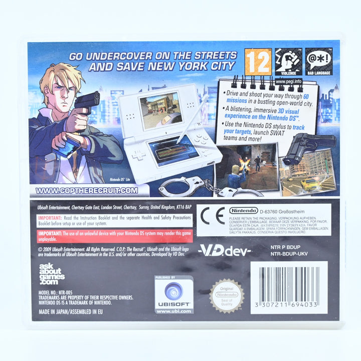 Cop: The Recruit - Nintendo DS Game - No Manual - PAL - FREE POST!