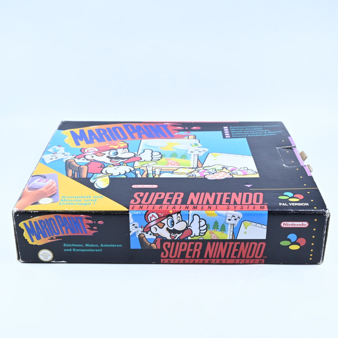 Mario Paint - Game with Mouse Pad and Mouse - Super Nintendo / SNES Accessory