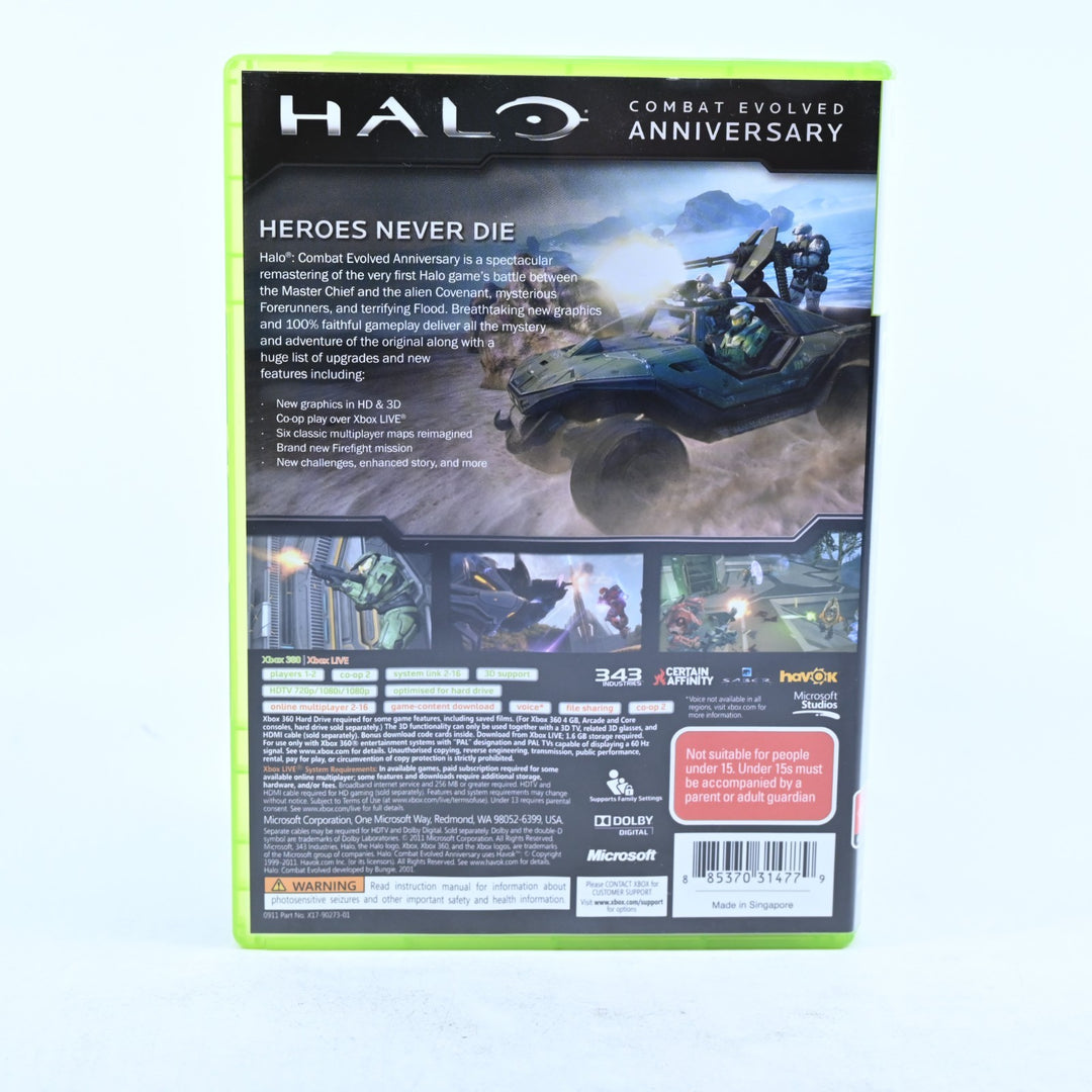 Halo: Combat Evolved Anniversary - Xbox 360 Game + Manual - PAL - MINT DISC!