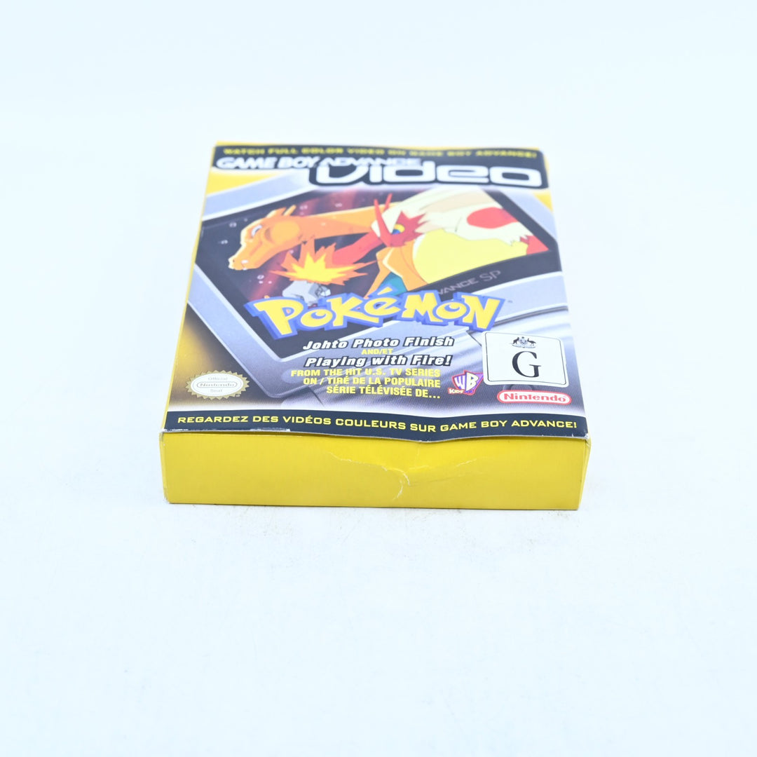 Pokemon "Johto Photo Finish / Playing With Fire" Nintendo Gameboy Advance Video