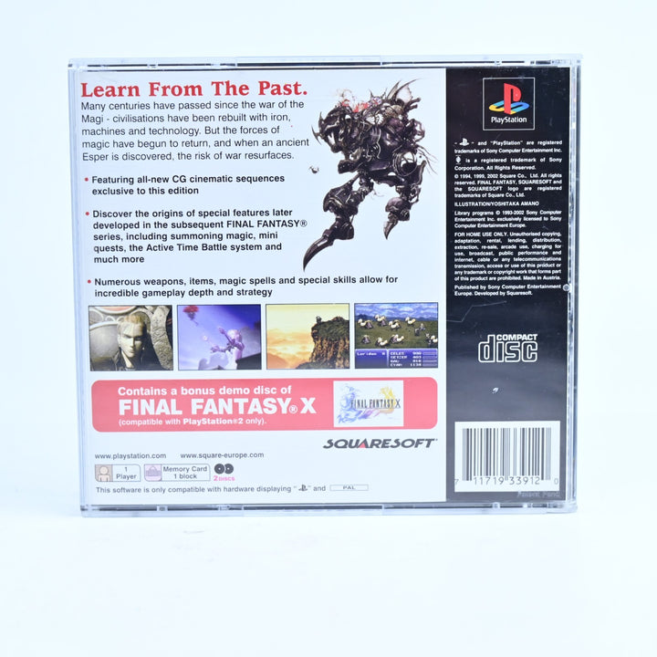 Final Fantasy VI 6 - Sony Playstation 1 / PS1 Game + Manual + FFX Demo - PAL
