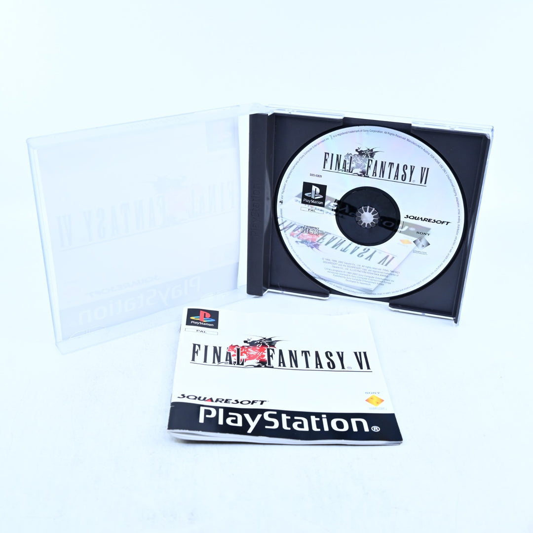 Final Fantasy VI - Sony Playstation 1 / PS1 Game + Manual - PAL - MINT DISC!