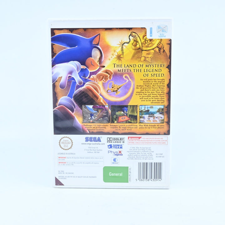 Sonic and the Secret Rings - Nintendo Wii Game - No Manual - PAL - MINT DISC!