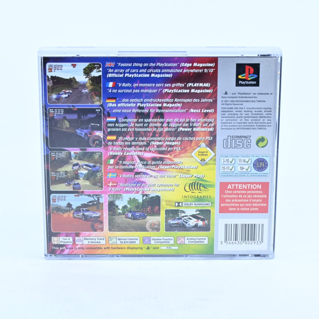 V-Rally: Championship Edition - Sony Playstation 1 / PS1 Game + Manual - PAL