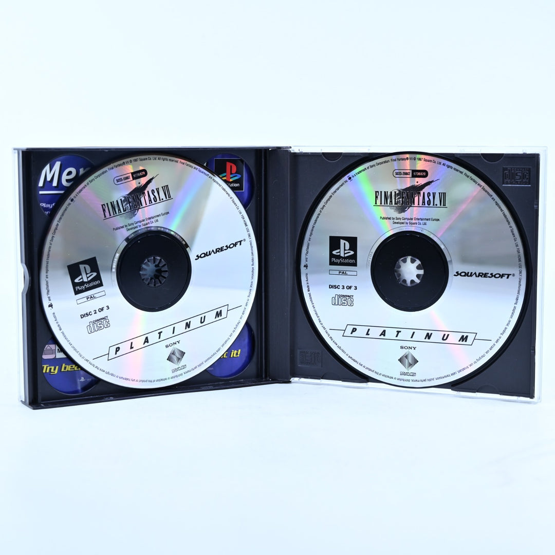 Final Fantasy VII - Sony Playstation 1 / PS1 Game + Manual - PAL - MINT DISC!
