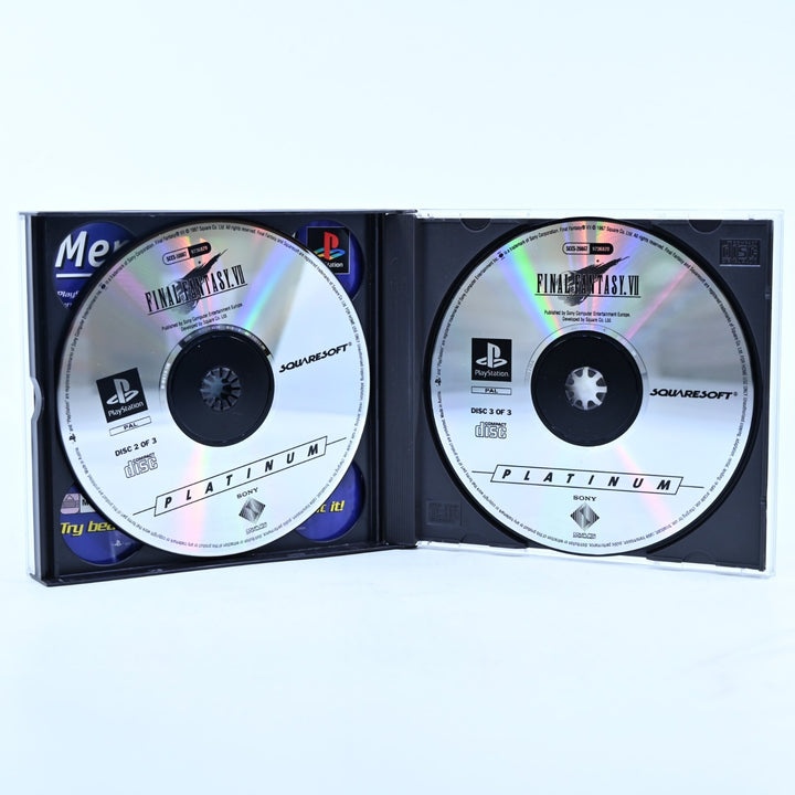 Final Fantasy VII - Sony Playstation 1 / PS1 Game + Manual - PAL - MINT DISC!