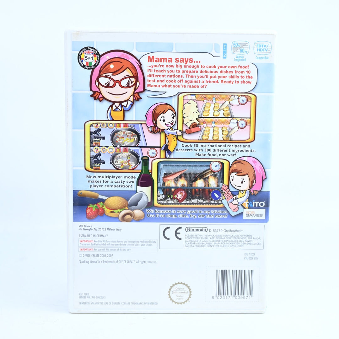 Cooking Mama - Nintendo Wii Game + Manual - PAL - MINT DISC!