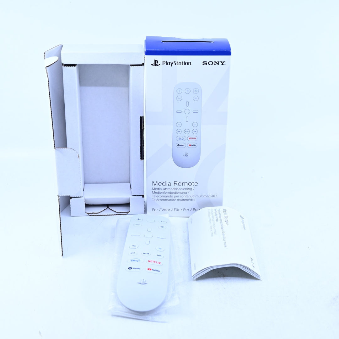White - Sony Media Remote - Boxed Sony Playstation 5 / PS5 Accessory