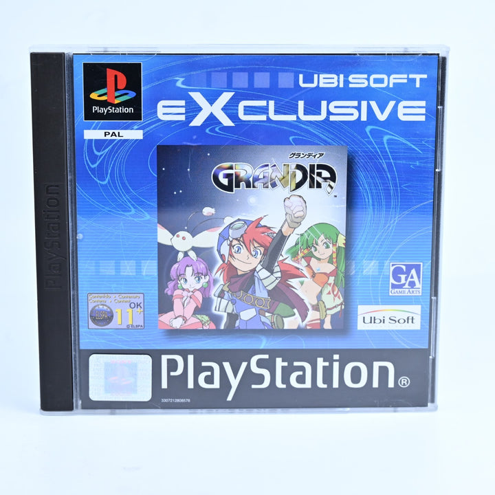 Grandia - Sony Playstation 1 / PS1 Game + Manual - PAL - MINT DISC!